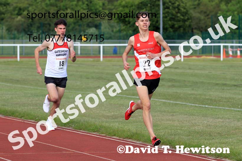 The 1500 metres, 2022 BMC Chester le Street. Photo: David T. Hewitson/Sports for All Pics